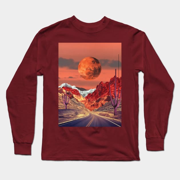 Towards Mars Long Sleeve T-Shirt by leafandpetaldesign